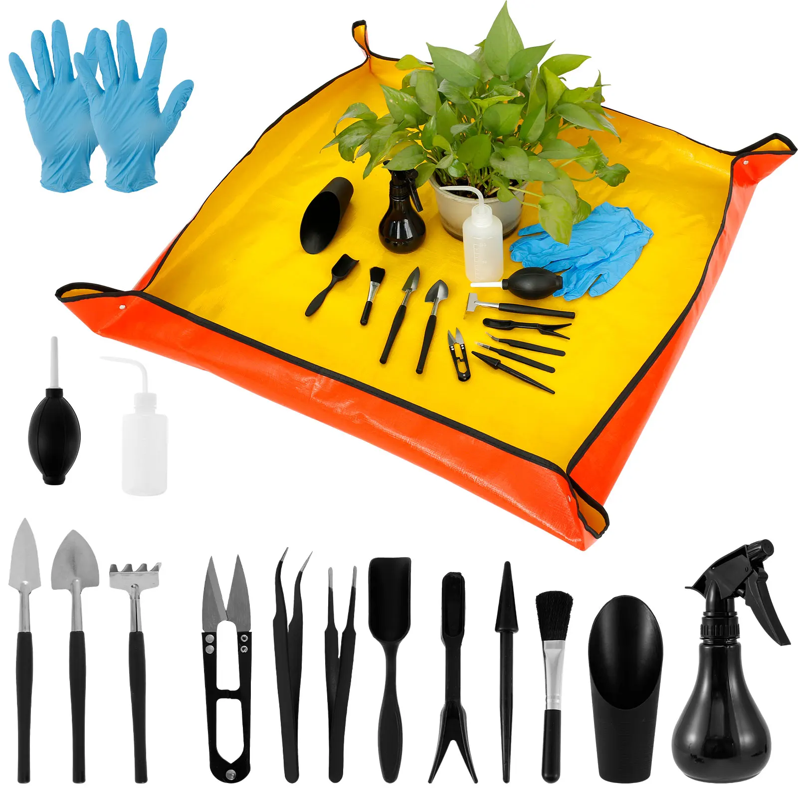 Bonsai Garden Kit - 13/16Pcs 정원 즙이 많은 식물 도구