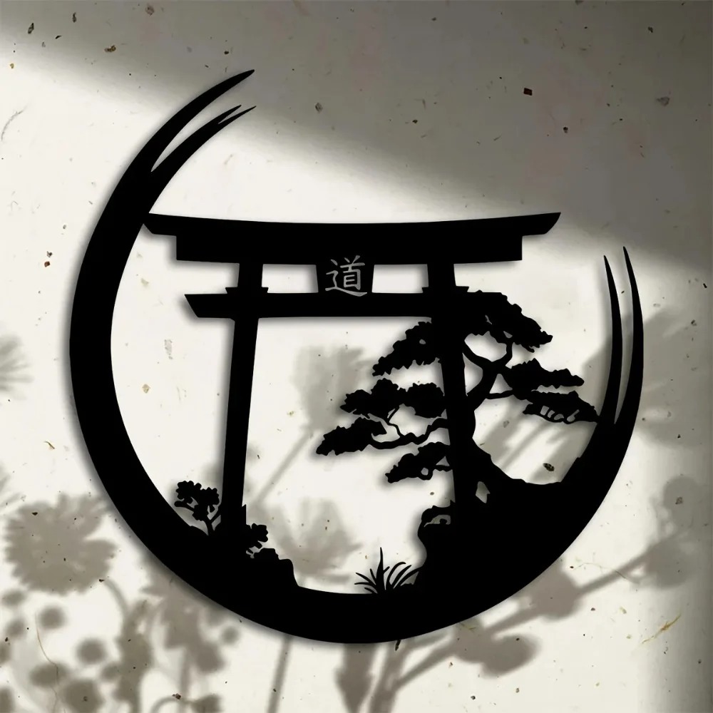 Japanese Garden Bonsai - 일본 분재 토리이 게이트 금속 벽