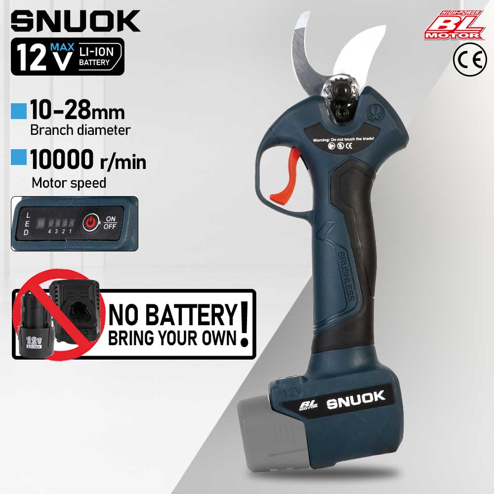 Bonsai Garden Tools - SNUOK 12V 브러시리스 전기 가지치기 가위