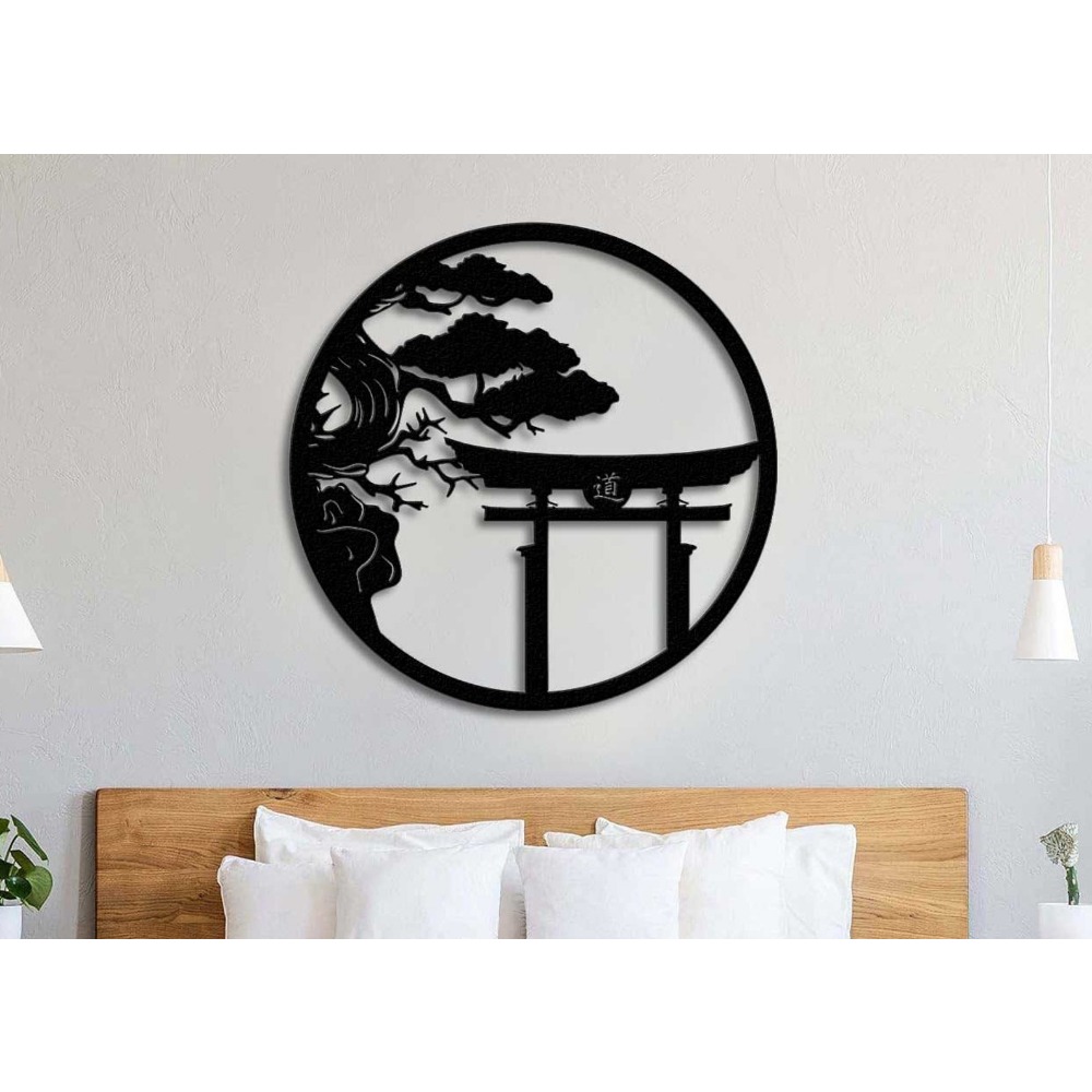 Japanese Garden Bonsai - 브랜드 벚꽃나무 금속 벽 장식 일본