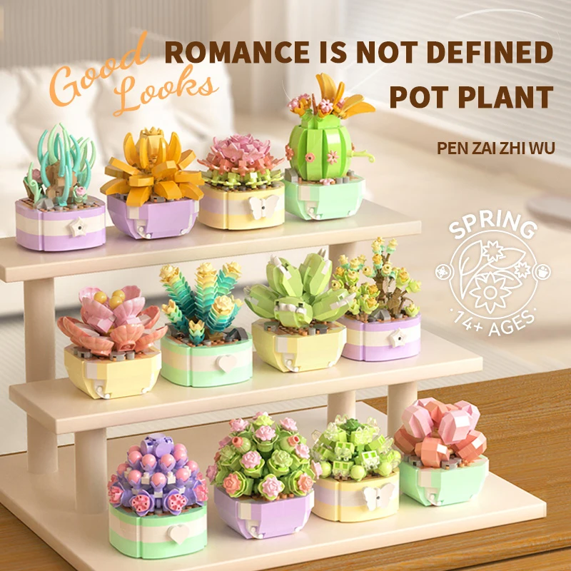 꽃 다육 식물 빌딩 블록 영원한 꽃 분재 나무 정원 로 - Bonsai Garden Kit 리뷰 및 가격