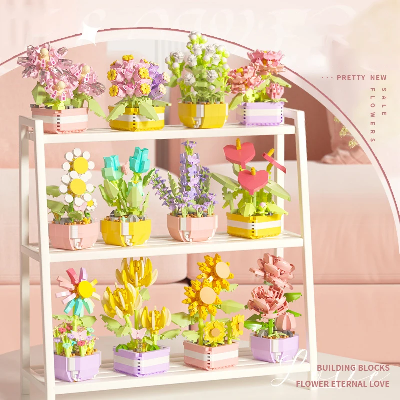 꽃 다육 식물 빌딩 블록 영원한 꽃 분재 나무 정원 로 - Bonsai Garden Kit 리뷰 및 가격