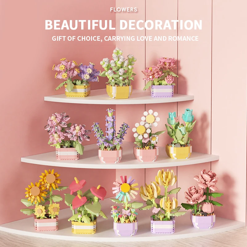 꽃 다육 식물 빌딩 블록 영원한 꽃 분재 나무 정원 로 - Bonsai Garden Kit 리뷰 및 가격
