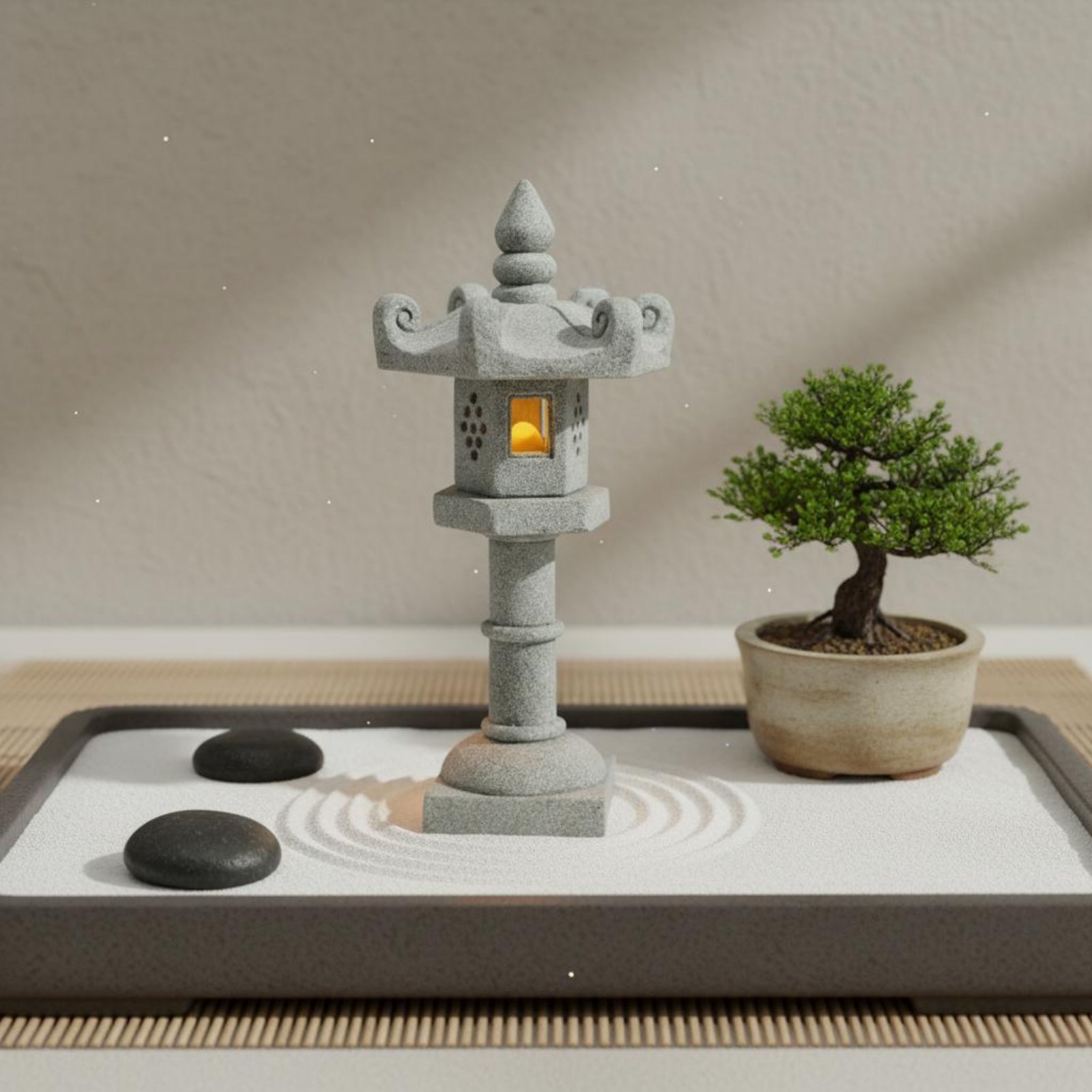 미니어처 석등 고풍스러운 마감 분재 장식 평온한 정원  - Japanese Garden Bonsai 리뷰 및 가격