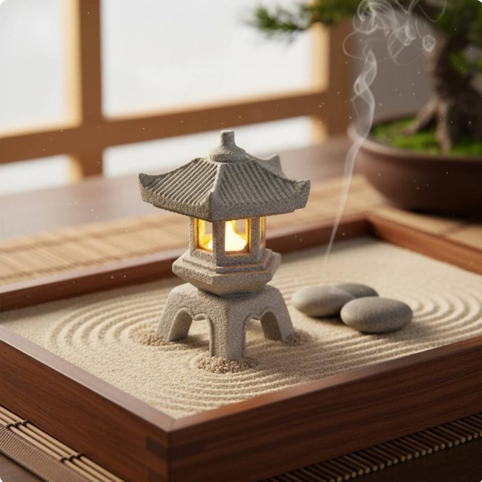 미니어처 석등 고풍스러운 마감 분재 장식 평온한 정원  - Japanese Garden Bonsai 리뷰 및 가격