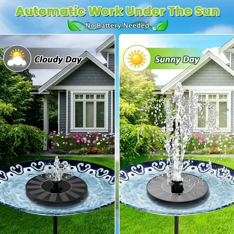 13/16/18cm 태양열 구동 분수 펌프: 정원 수영 - Bonsai Garden Fountain 리뷰 및 가격