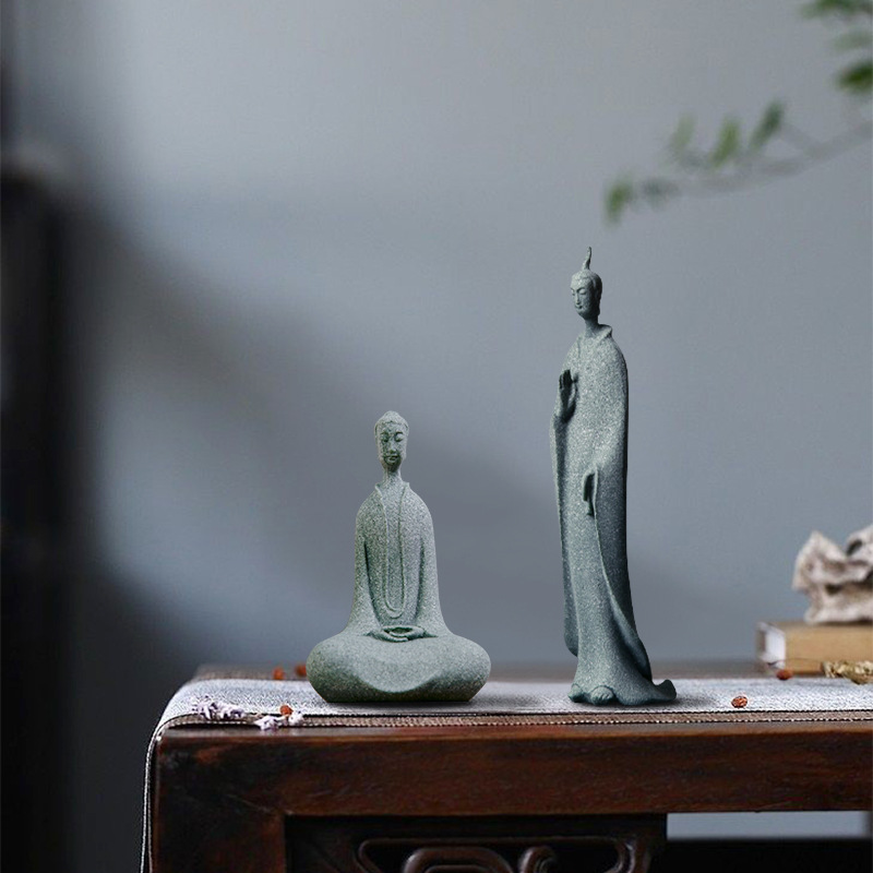 미니 불교 승려 인형 정원 부처님 선 동상 티베트 부처 - Bonsai Garden Zen 리뷰 및 가격