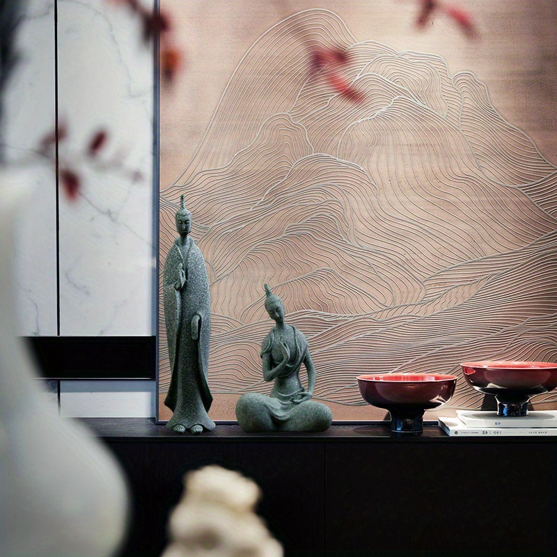 미니 불교 승려 인형 정원 부처님 선 동상 티베트 부처 - Bonsai Garden Zen 리뷰 및 가격