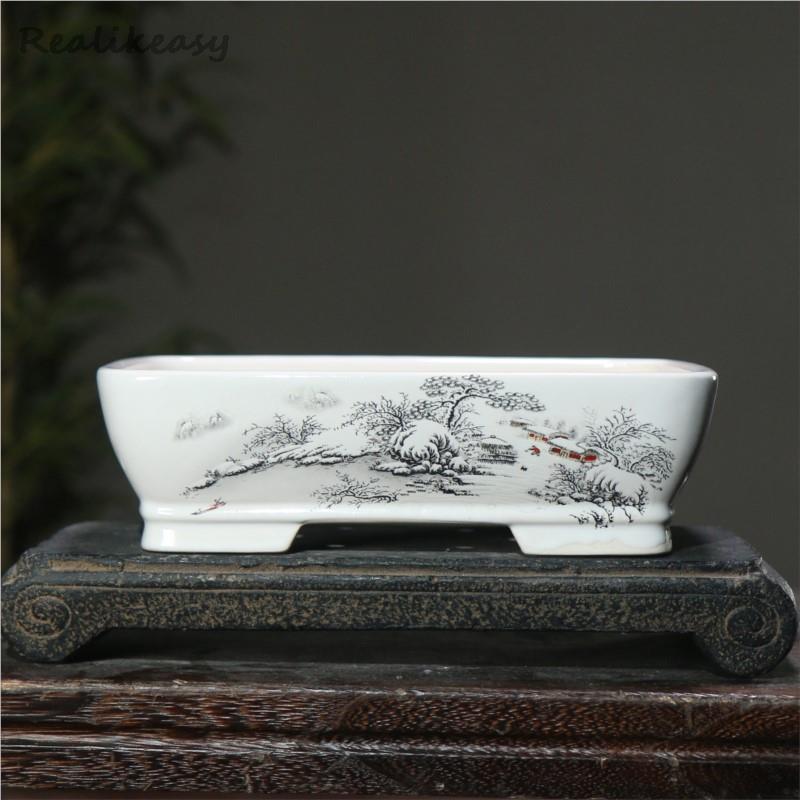 6 크기 보라색 모래 꽃 냄비 세라믹 분재 냄비 수제  - Japanese Garden Bonsai 리뷰 및 가격