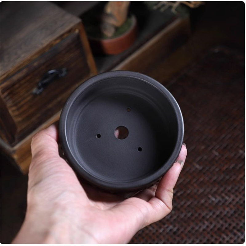 세라믹 라운드 분재 냄비, 드럼 네일 자연, 보라색 모 - Bonsai Garden Table 리뷰 및 가격