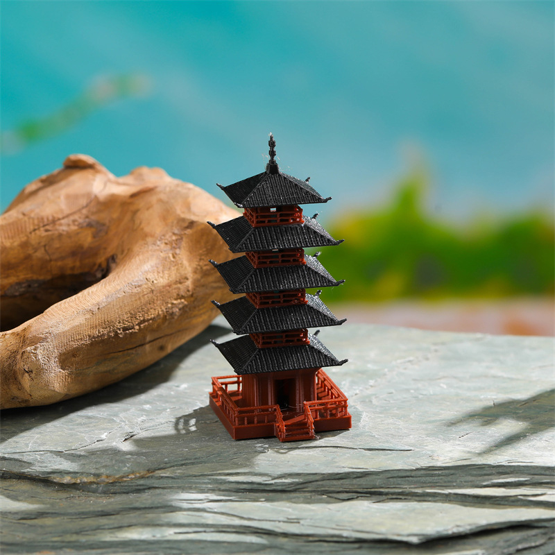 정원 수족관 분재 장식 미니 탑 동상 중국 고대 건물  - Bonsai Garden Zen 리뷰 및 가격