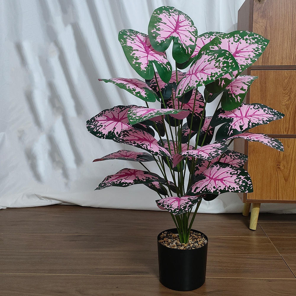 핑크 잎 화분에 심은 식물 가짜 인공 식물 장식 인공  - Bonsai Garden Kit 리뷰 및 가격