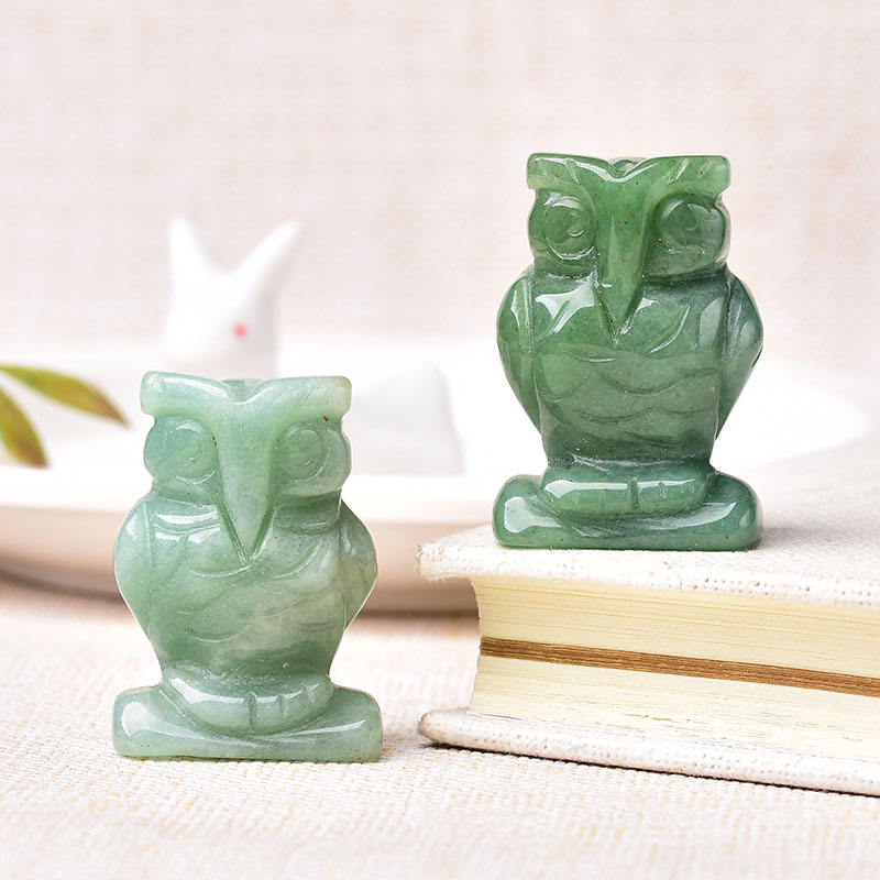1PC 천연 석재 조각 올빼미 동물 장식품 Aventu - Bonsai Rock Garden 리뷰 및 가격