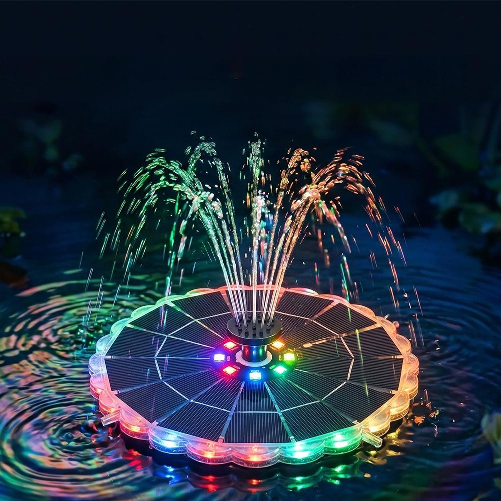 3.5W 야외용 태양광 분수 펌프 키트 7개 노즐 7색 - Bonsai Garden Fountain 리뷰 및 가격