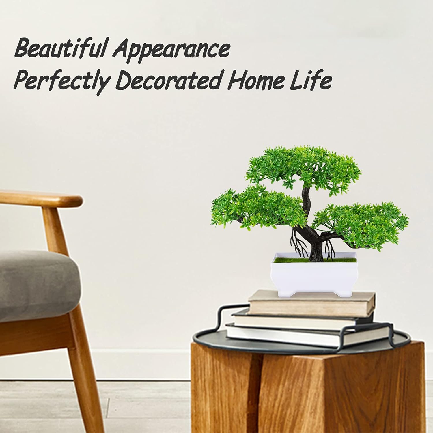1Pcs 녹색 인공 식물 분재 플라스틱 나무 가짜 꽃  - Bonsai Garden Table 리뷰 및 가격