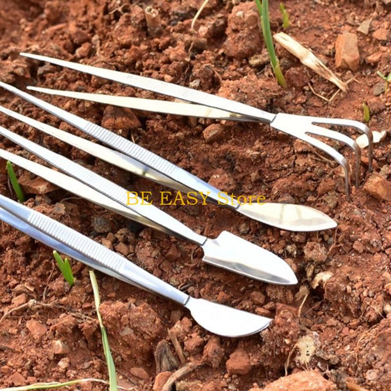 E28F 듀얼 헤드 포팅 가제트 스테인레스 스틸 식물  - Bonsai Garden Tools 리뷰 및 가격
