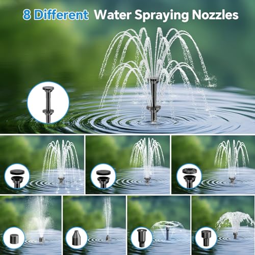 3000mAh 통합형 파워 뱅크가 포함된 8W 태양광  - Bonsai Garden Fountain 리뷰 및 가격