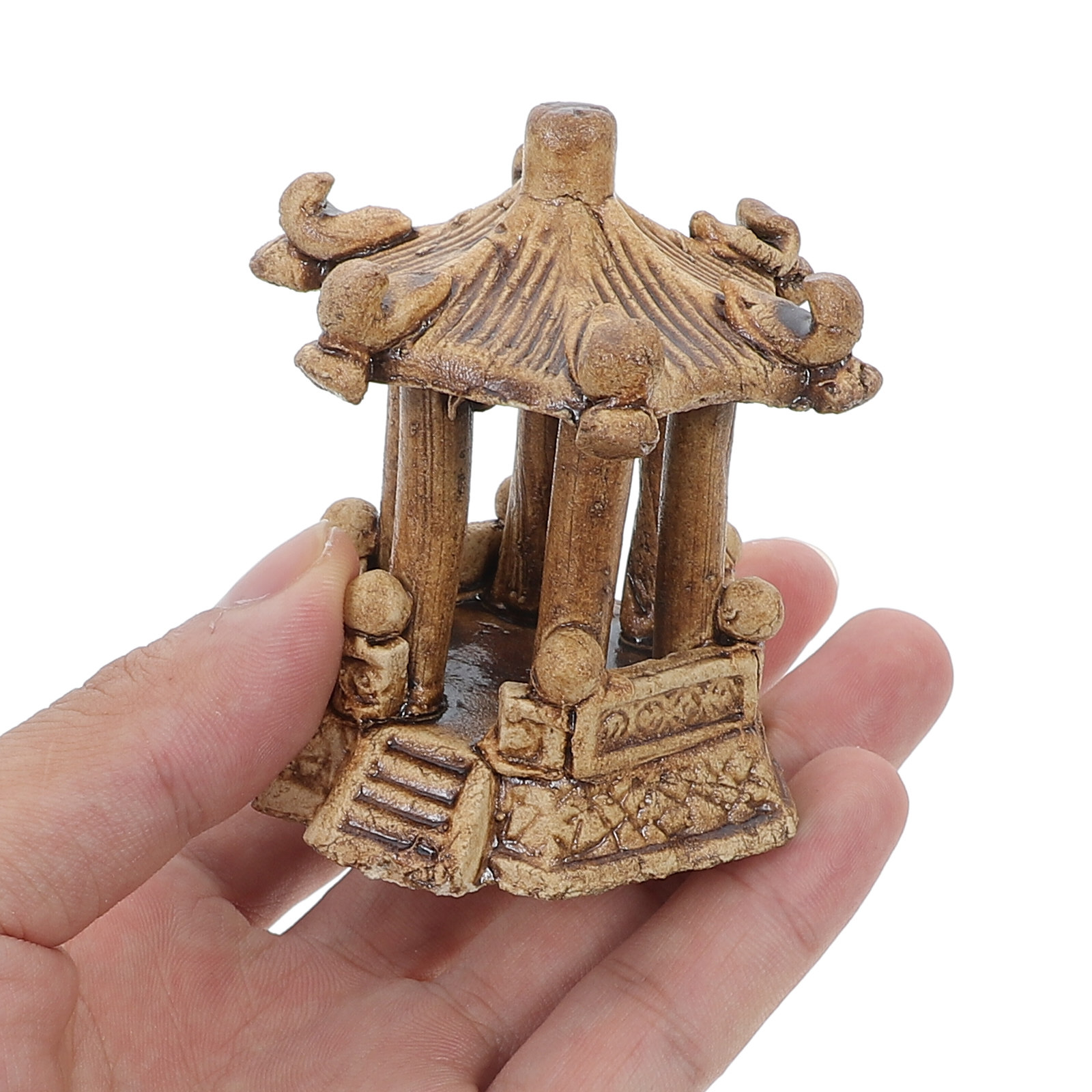 미니어처 세라믹 육각형 탑 조각상 분재 정원 장식 선( - Bonsai Garden Zen 리뷰 및 가격