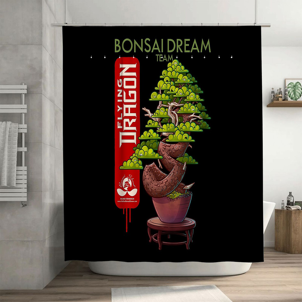 일본식 분재 나무 샤워 커튼 젠 가든 자연 숲 풍경 욕 - Bonsai Tree Zen Garden 리뷰 및 가격