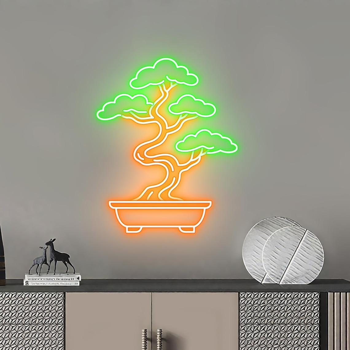 분재 나무 네온사인, 선(禪) 정원 나무 장식 네온,  - Bonsai Tree Zen Garden 리뷰 및 가격