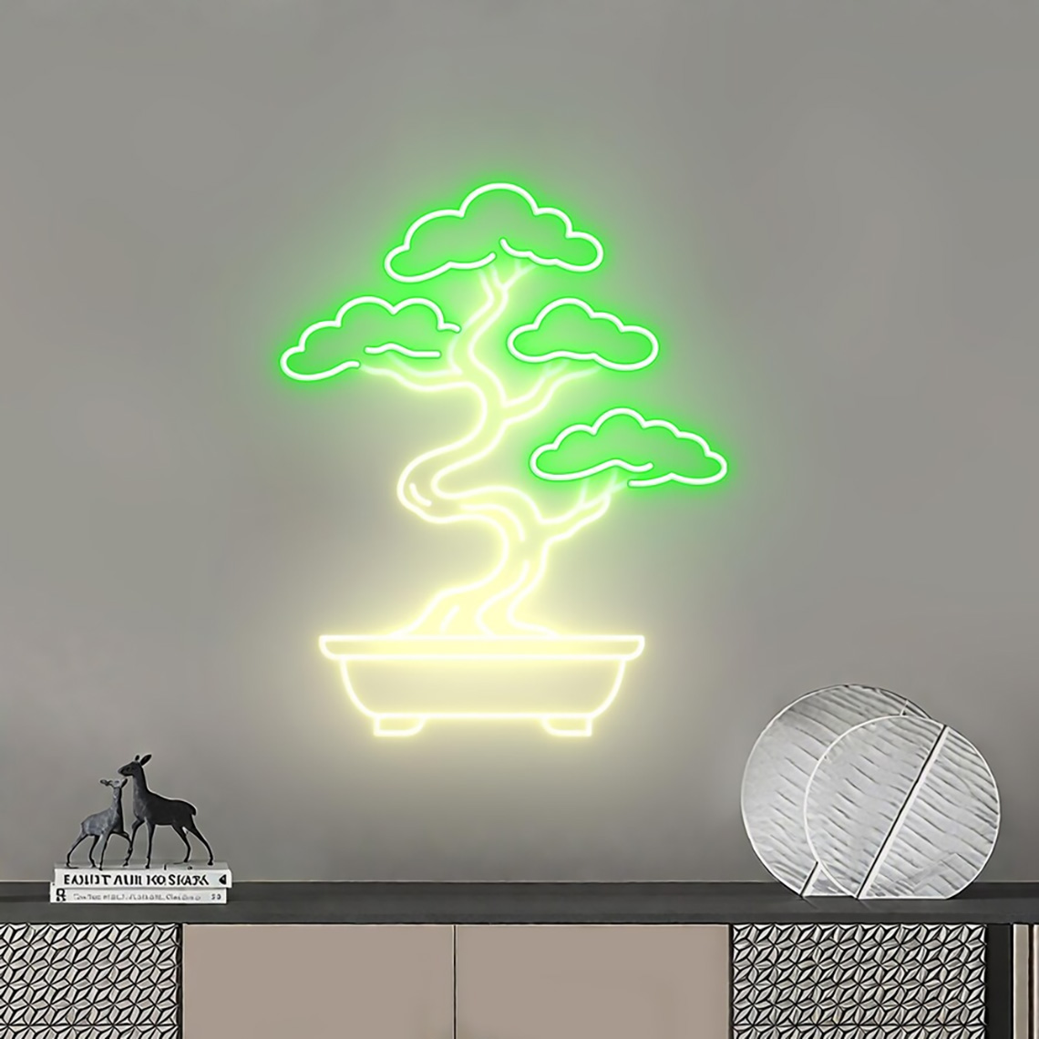 분재 나무 네온사인, 선(禪) 정원 나무 장식 네온,  - Bonsai Tree Zen Garden 리뷰 및 가격