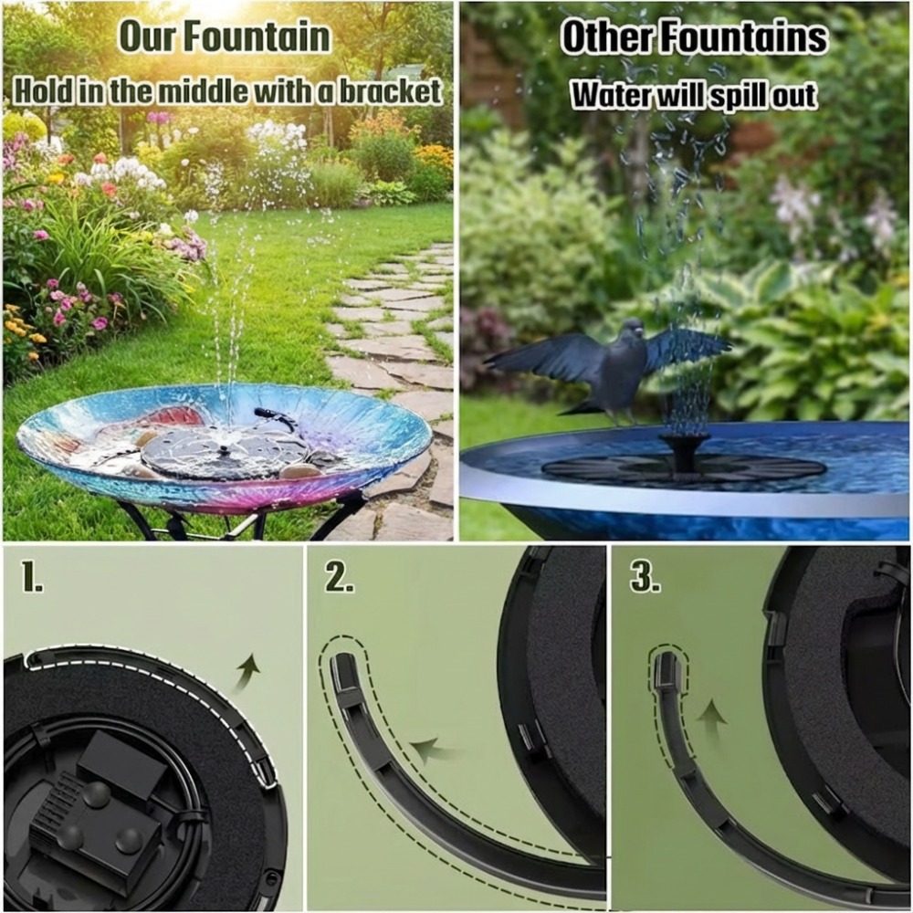 태양광 분수 펌프, DIY 분수 키트, 다양한 노즐 포 - Bonsai Garden Fountain 리뷰 및 가격