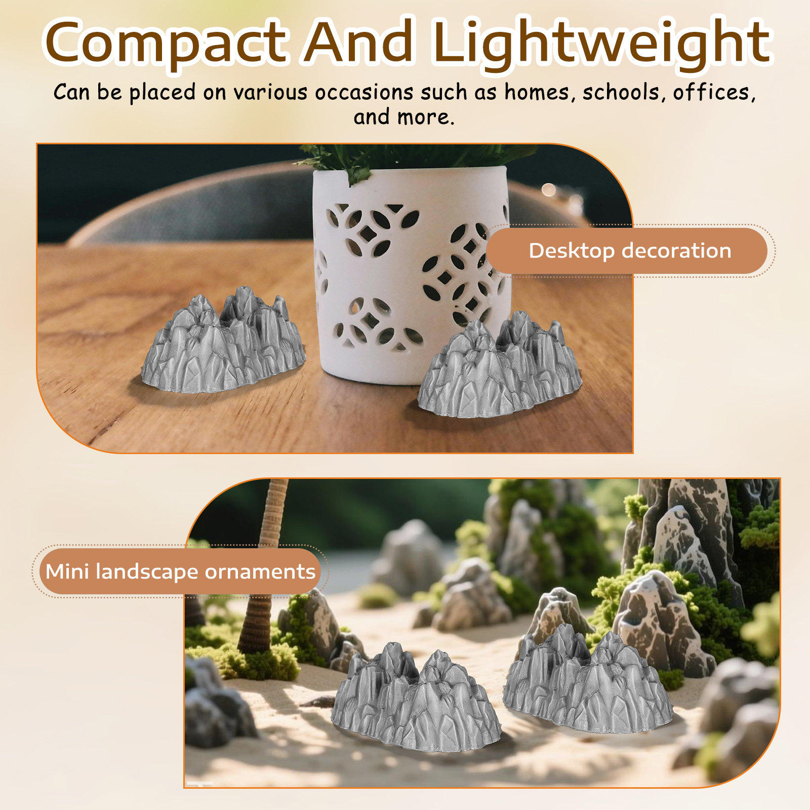 20Pcs 미니 록어리 플라스틱 바위 시뮬레이션 마이크 - Bonsai Rock Garden 리뷰 및 가격