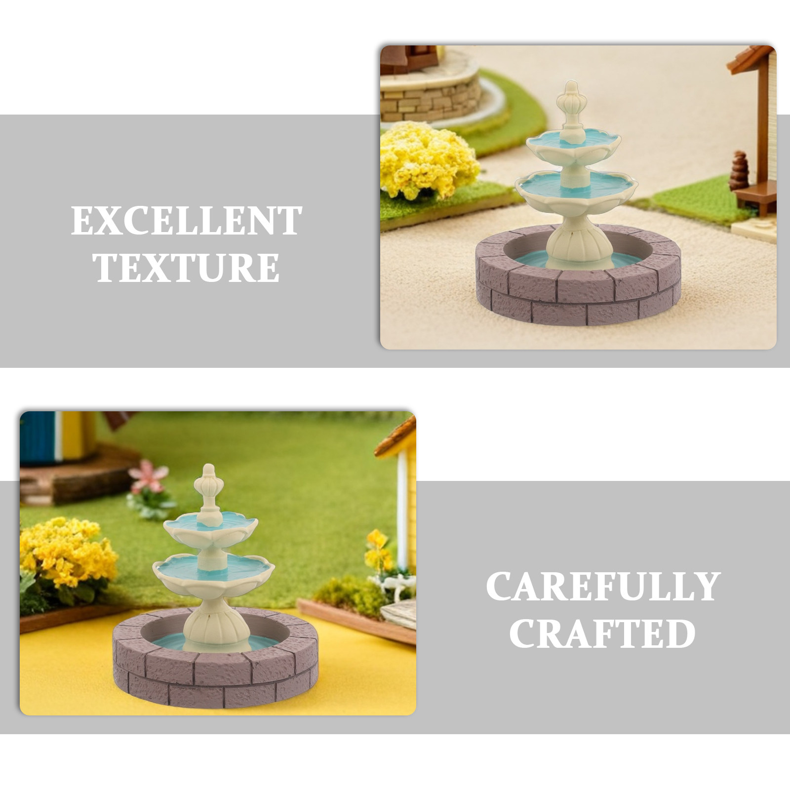 2개 미니 레진 분수 장식 미니어처 폭포 조각상 분재  - Bonsai Garden Fountain 리뷰 및 가격