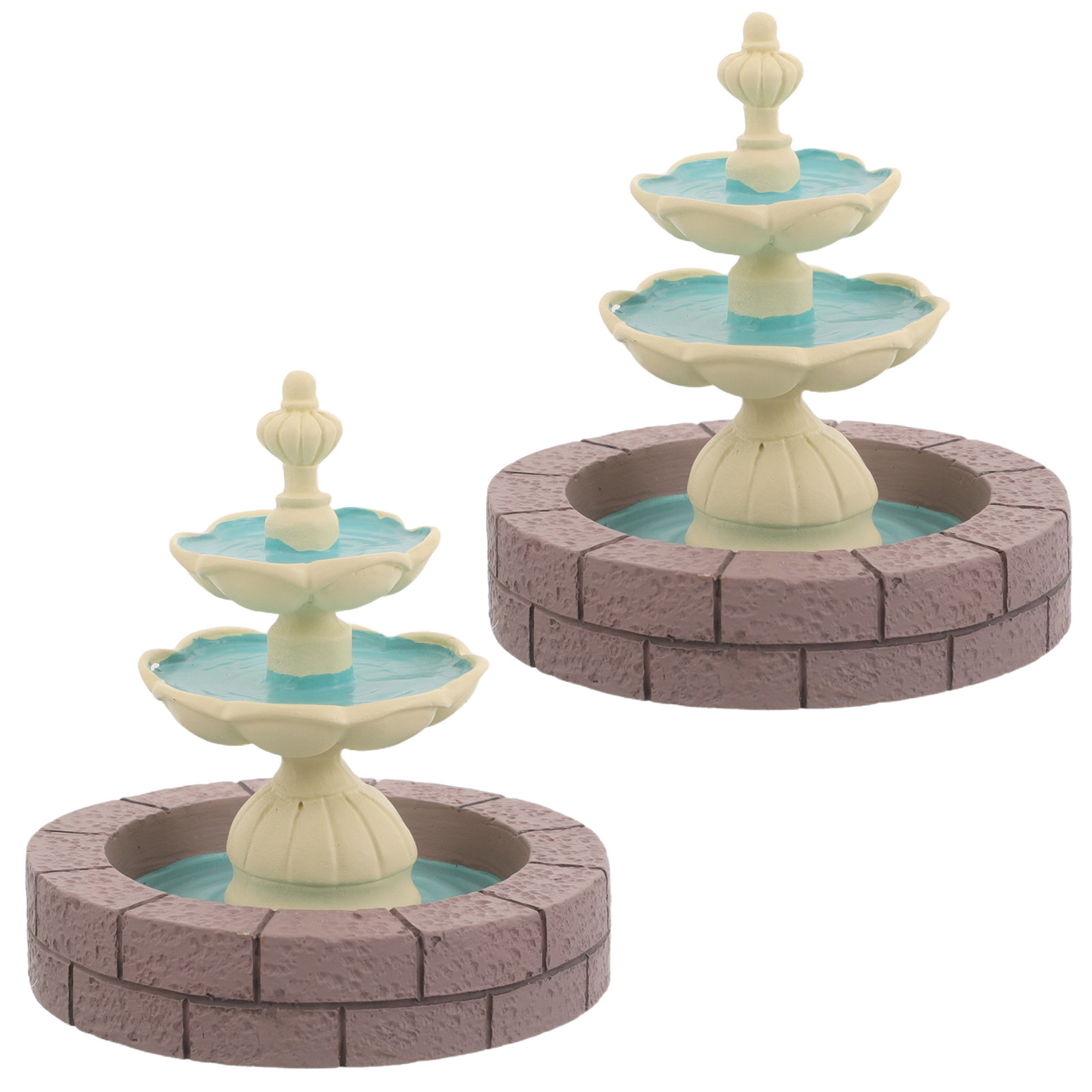 2개 미니 레진 분수 장식 미니어처 폭포 조각상 분재  - Bonsai Garden Fountain 리뷰 및 가격