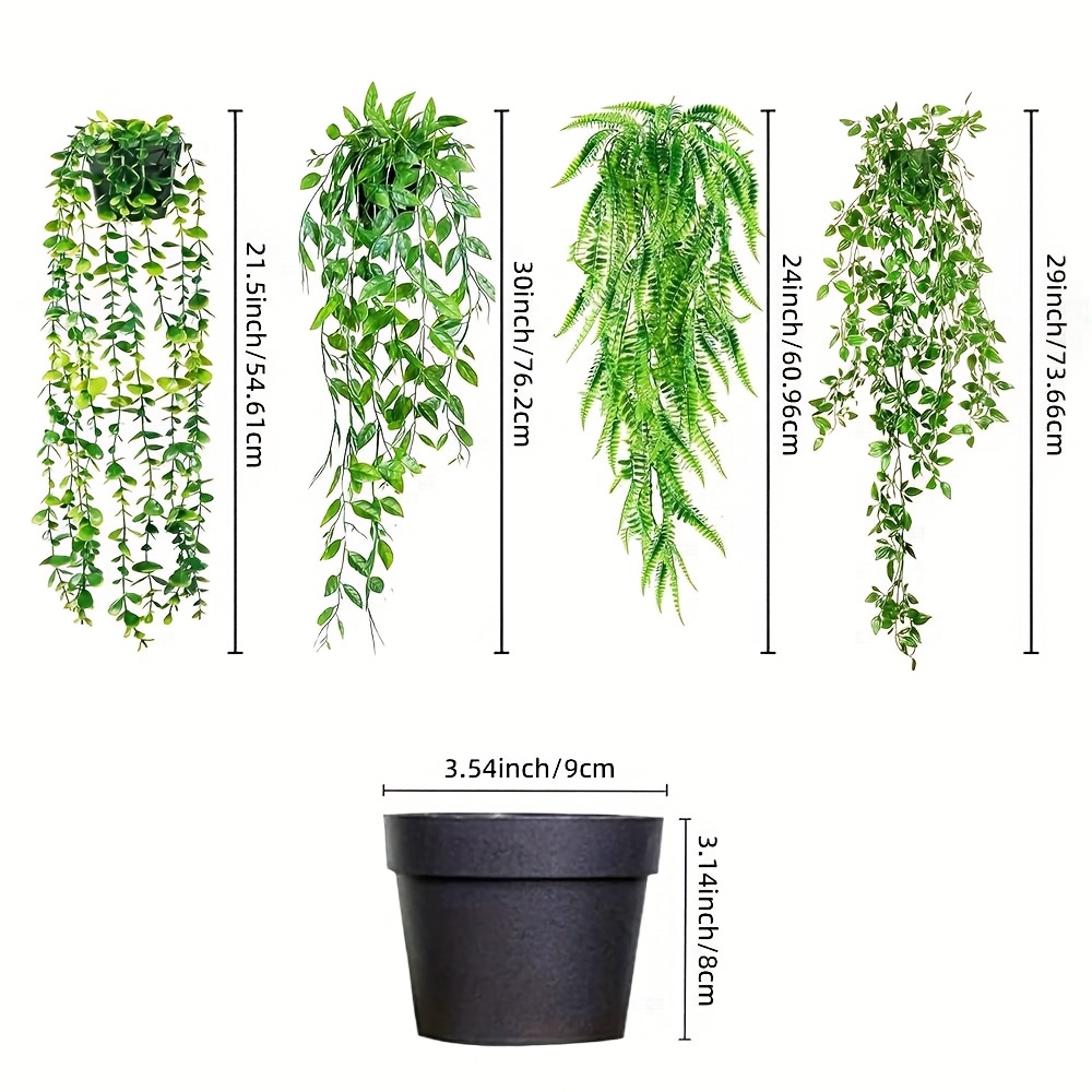 인공 걸이식 녹색 식물 화분 조합 인공 식물 장식 가짜 - Bonsai Garden Zen 리뷰 및 가격